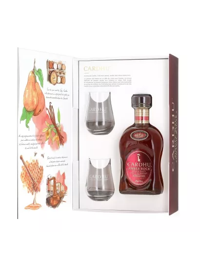 CARDHU Amber Rock coffret 2 verres 40%