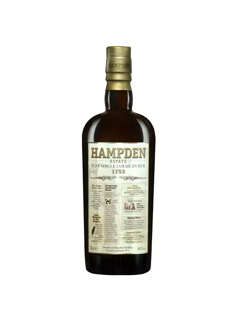 Hampden 1753 Amber Rum 46% - Jamaica | MonWhisky.fr
