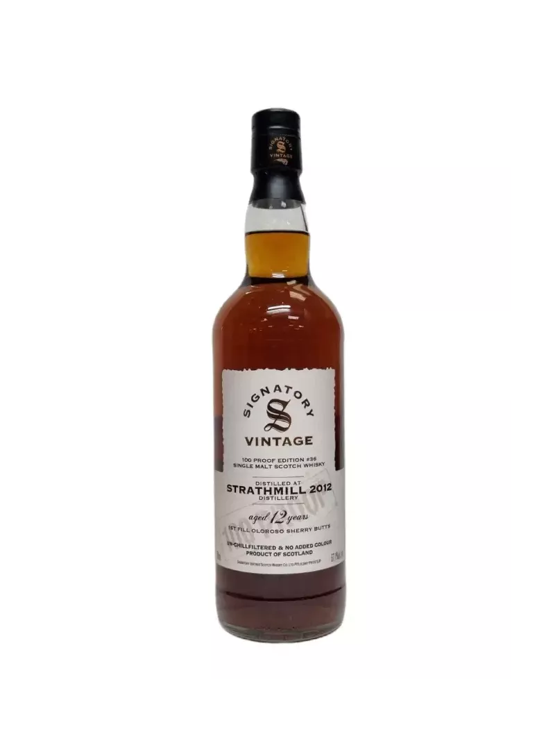 Whisky Strathmill 2012 1st Fill Sherry Butt 100 Proof Signatory Vintage