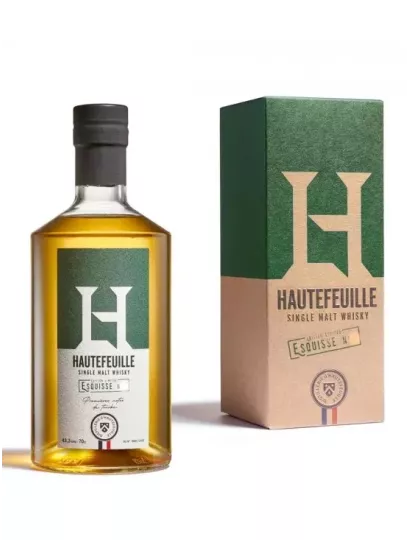 HAUTEFEUILLE Single Farm Finement Tourbé 43.3% - French Whisky