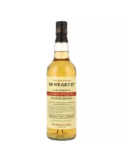 AS WE GET IT Cask Strength Highland 60.5%