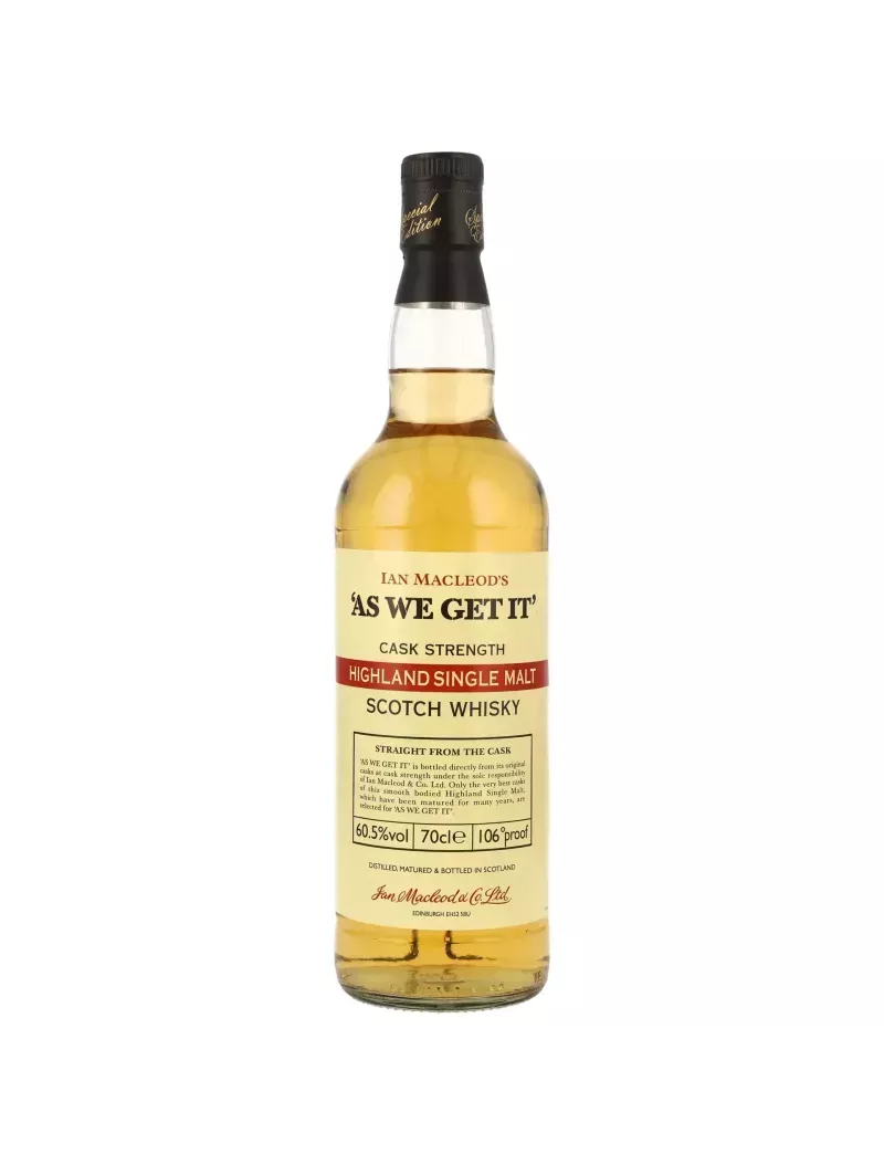 AS WE GET IT Cask Strength Highland 60.5%