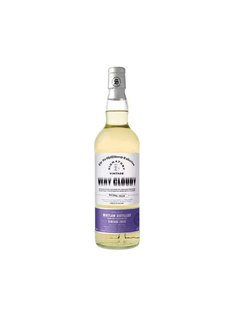 WHITLAW 11 years 2013 Very Cloudy 2nd fill butt Signatory 40%
