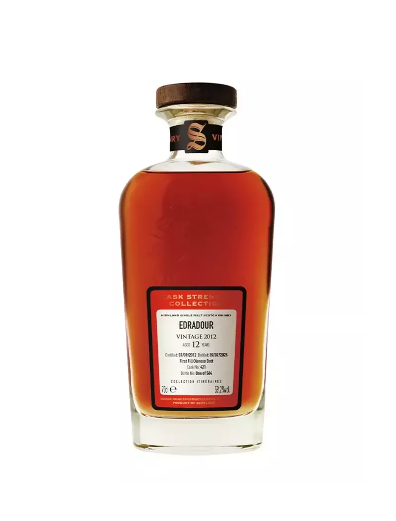 Whisky EDRADOUR 12 ans 2012 1st Fill Oloroso Butt  Itinéraires 59.2%